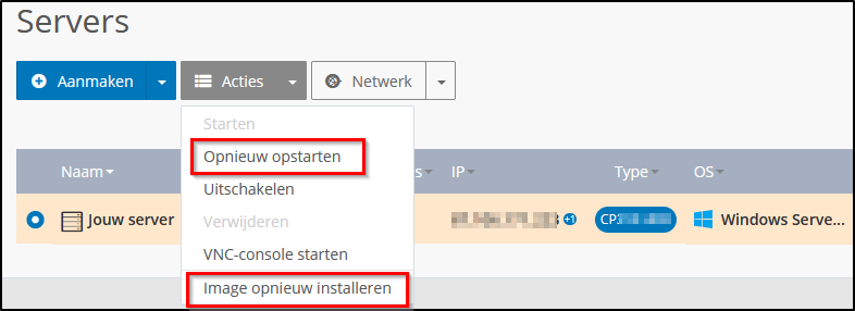 terugzetten terugzetten