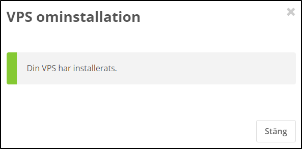 Installation started Installation started