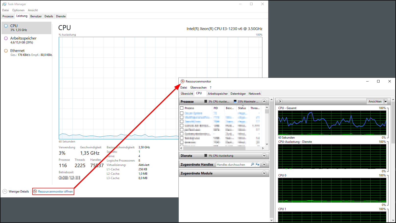 Ressourcen-Monitor Ressourcen-Monitor