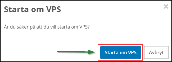Confirm restart Confirm restart
