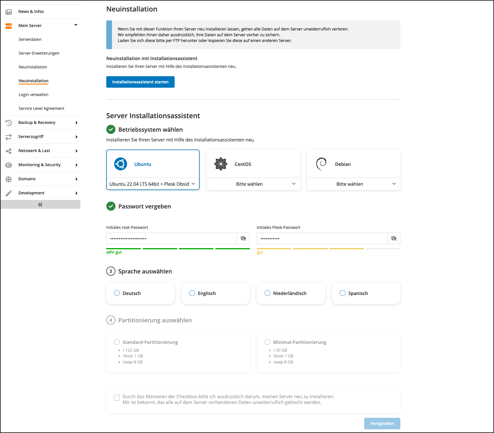 Neuinstallation Root Linux Neuinstallation Root Linux