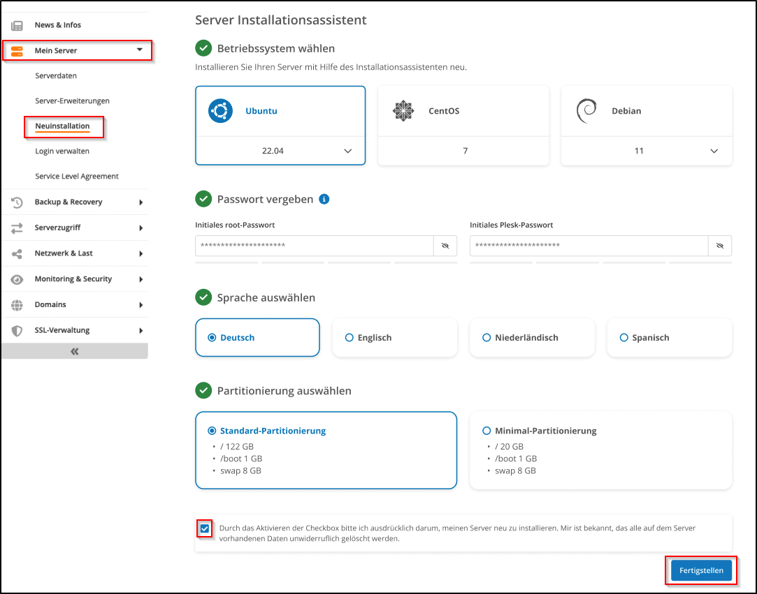 Neuinstallation V-Linux Neuinstallation V-Linux
