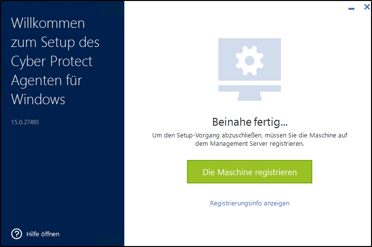 Registrieren starten Registrieren starten