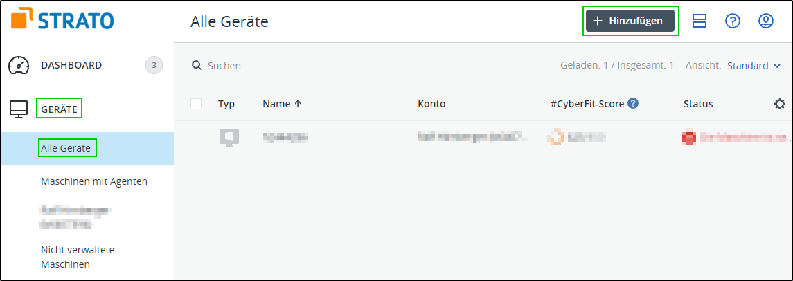 Android-Agent - Gerät hinzufügen Android-Agent - Gerät hinzufügen