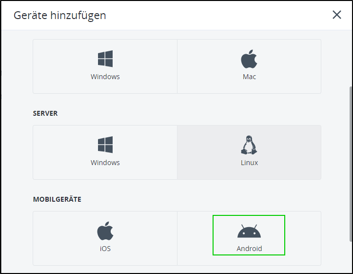 Android-Agent - Android Auswählen Android-Agent - Android Auswählen