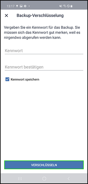 Android-Agent - Verschlüsseln Android-Agent - Verschlüsseln