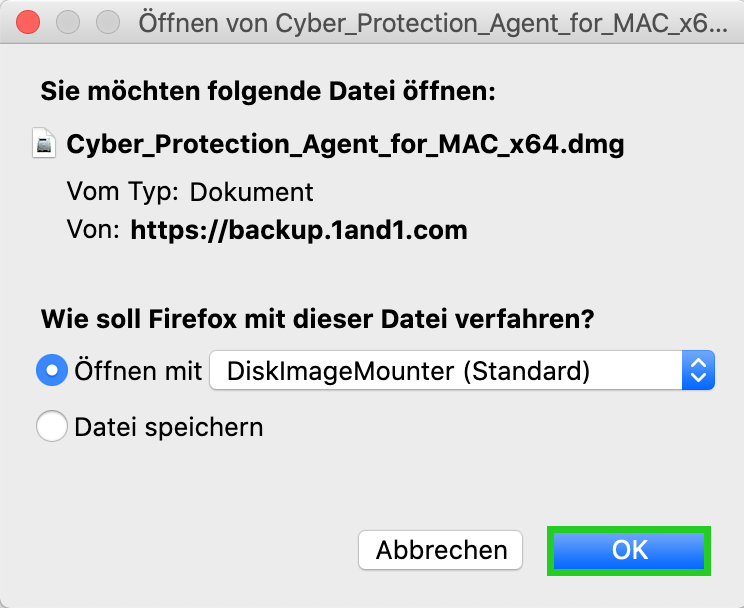 Mac-Installation - Öffnen Mac-Installation - Öffnen