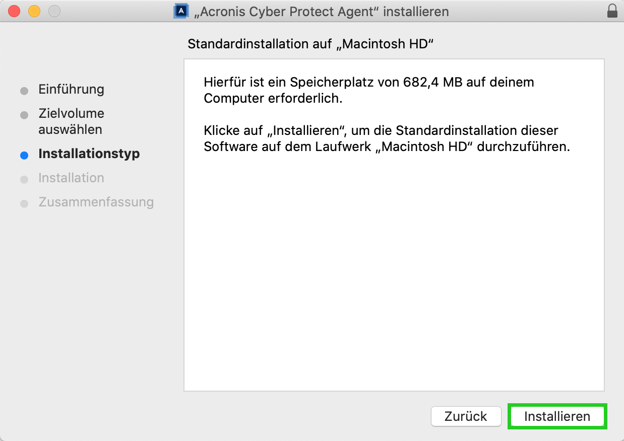 Mac-Install - wirklich starten Mac-Install - wirklich starten