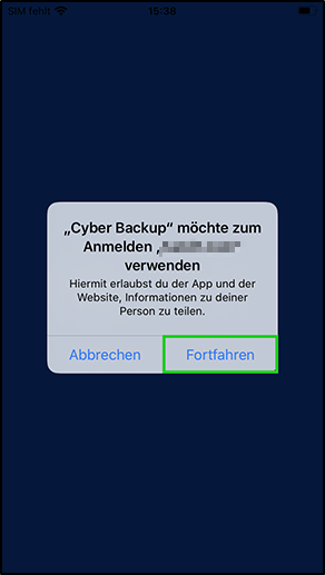 iOS-Agent - Anmeldeverwendung iOS-Agent - Anmeldeverwendung
