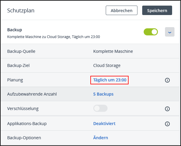 Intervall ändern Intervall ändern