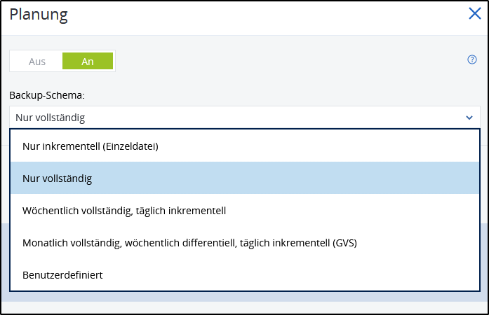 Methode wählen Methode wählen