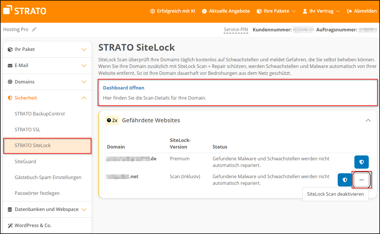 Sitelock Übersicht Sitelock Übersicht