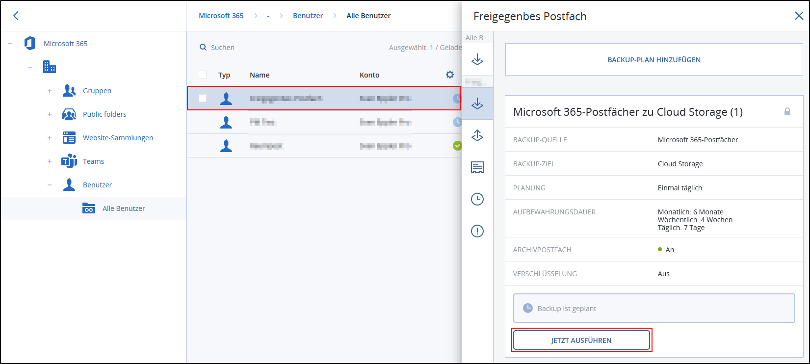 Plan manuell ausführen Plan manuell ausführen