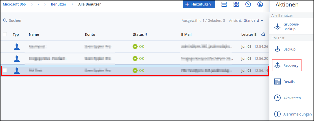 Wiederherstellung starten Wiederherstellung starten