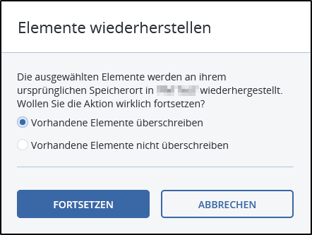 Überschreiben Überschreiben