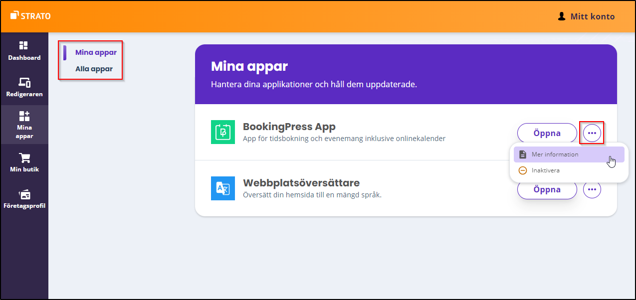 Mina appar Mina appar