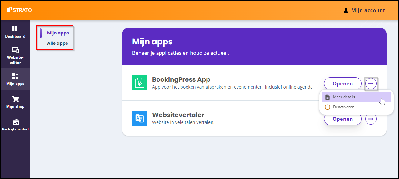 Mijn apps Mijn apps