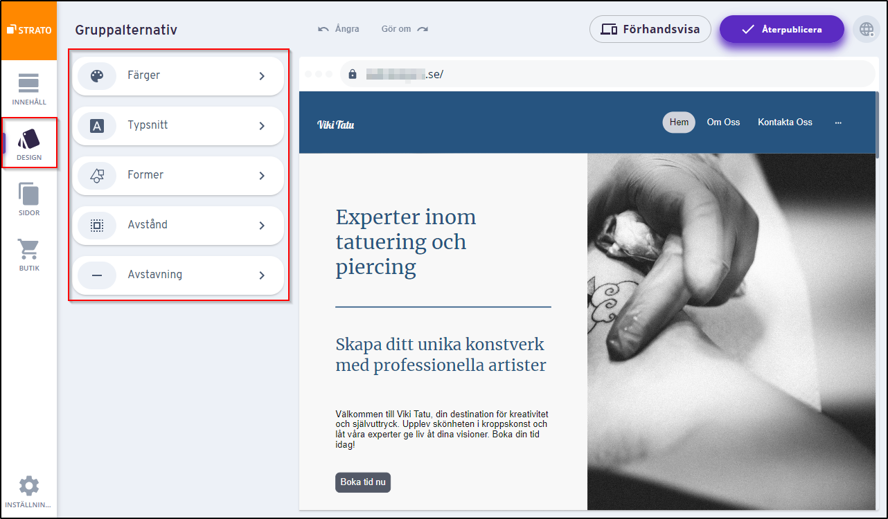 Designöversikt Designöversikt