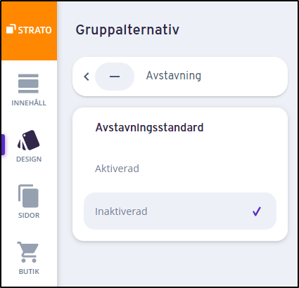 Design Avstavning Design Avstavning
