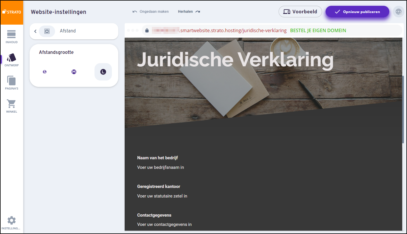 Ontwerp Afstand Ontwerp Afstand