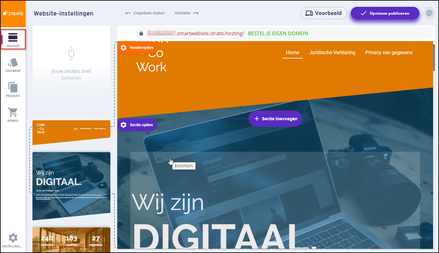 SmartWebsite Inhoud SmartWebsite Inhoud