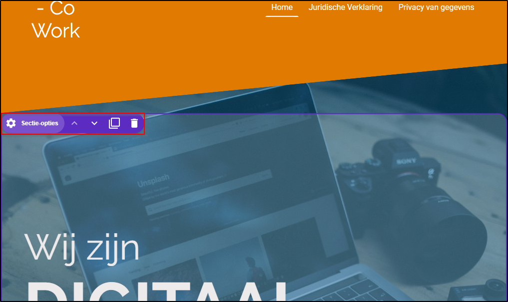 Inhoud - Sectie beheren Inhoud - Sectie beheren