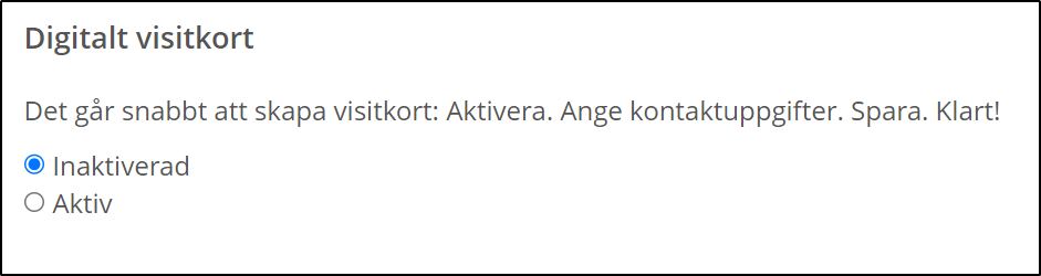 visitkortet visitkortet