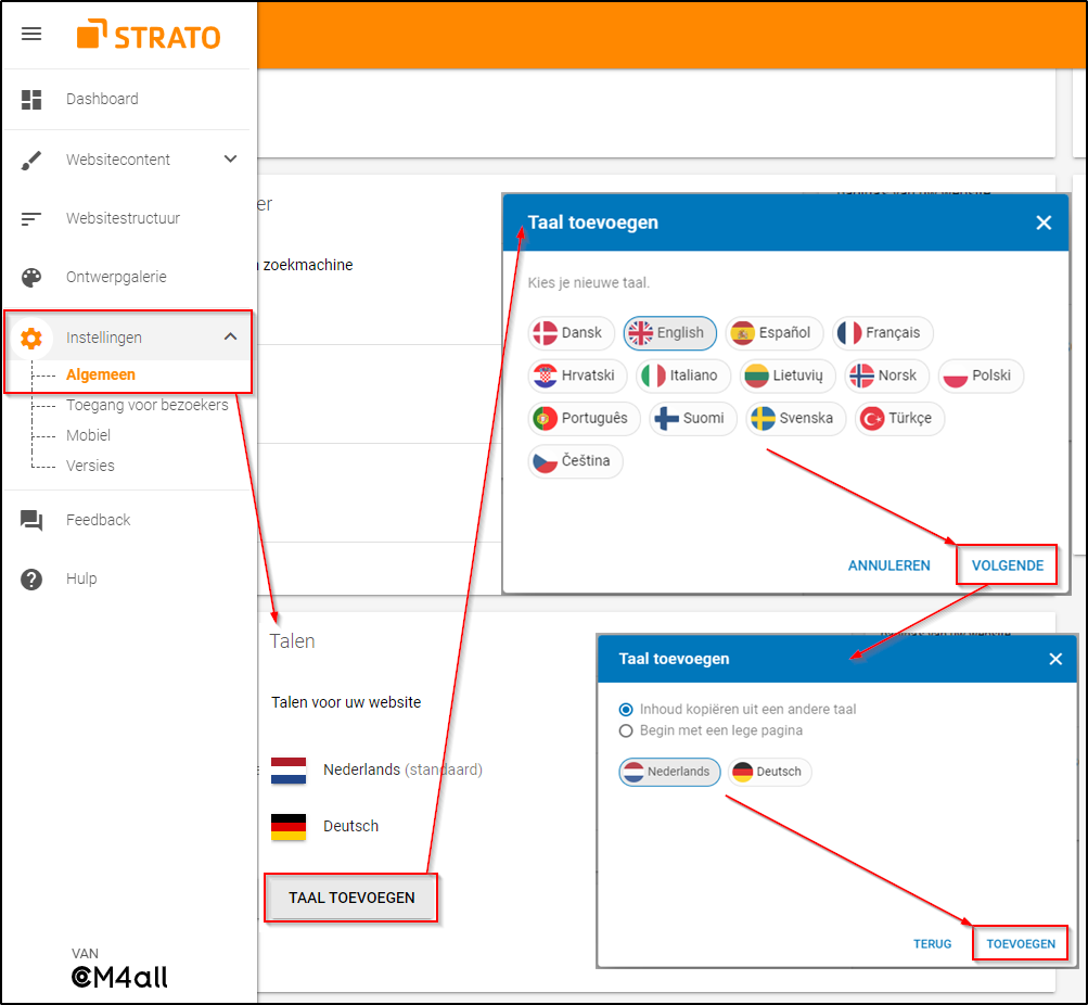 Taal toevoegen Taal toevoegen