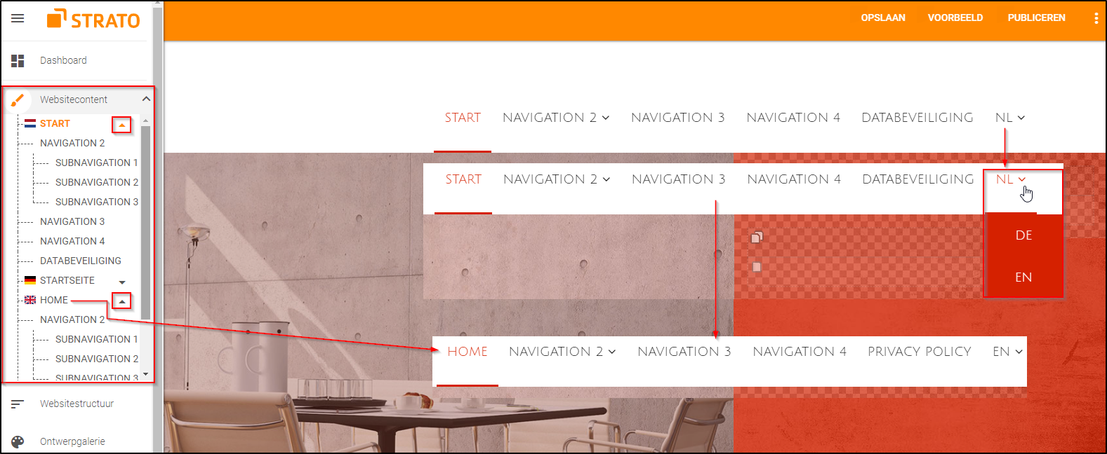meertalige Navigatie meertalige Navigatie