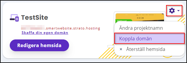 SmartWebshop - Koppla domaen SmartWebshop - Koppla domaen