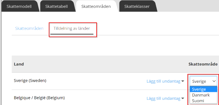 skatteklasser skatteklasser