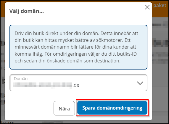 Välj domän Välj domän