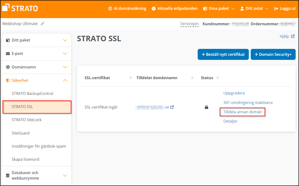 Säkerhet SSL Säkerhet SSL