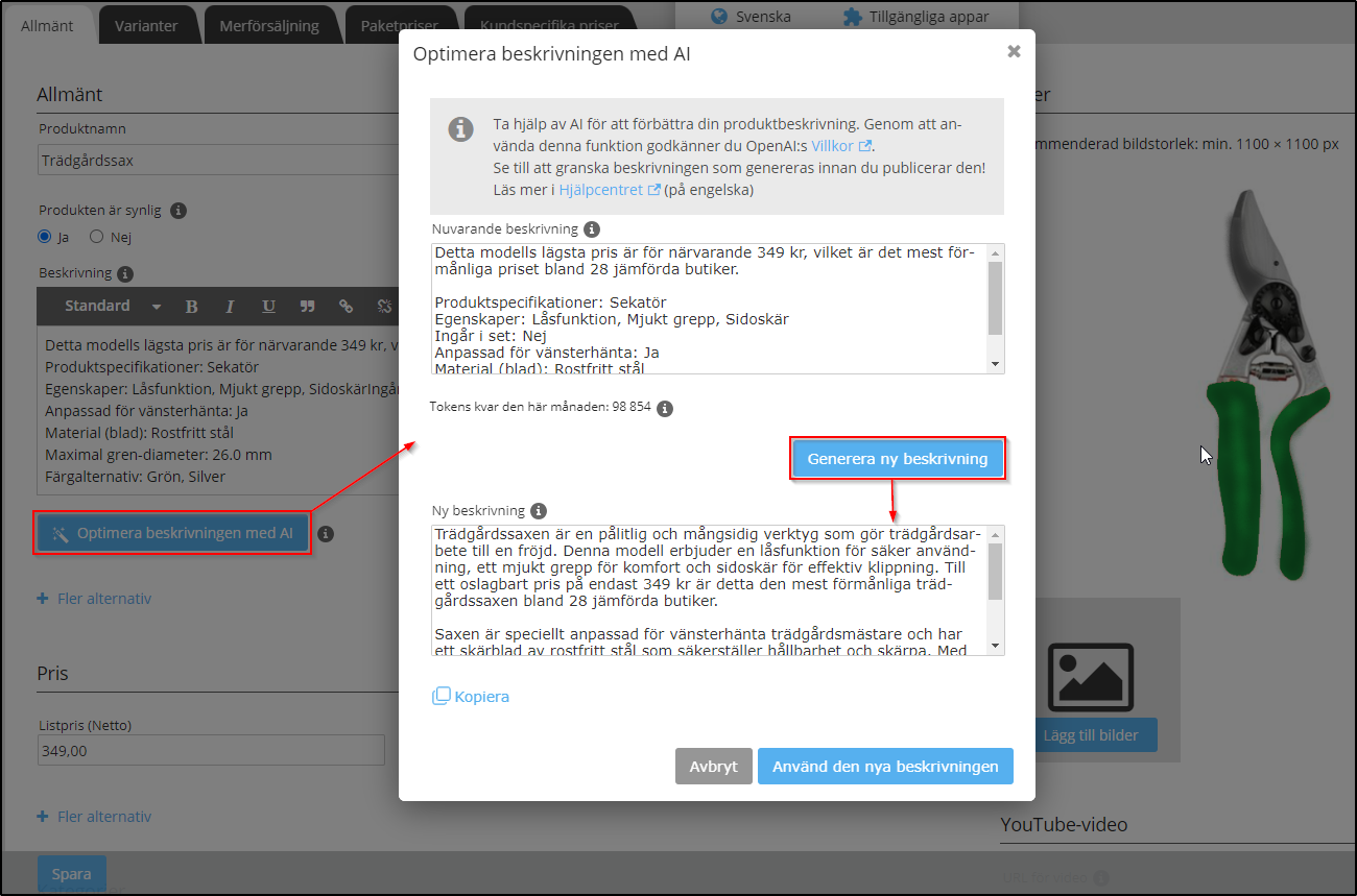 AI-produkttext AI-produkttext