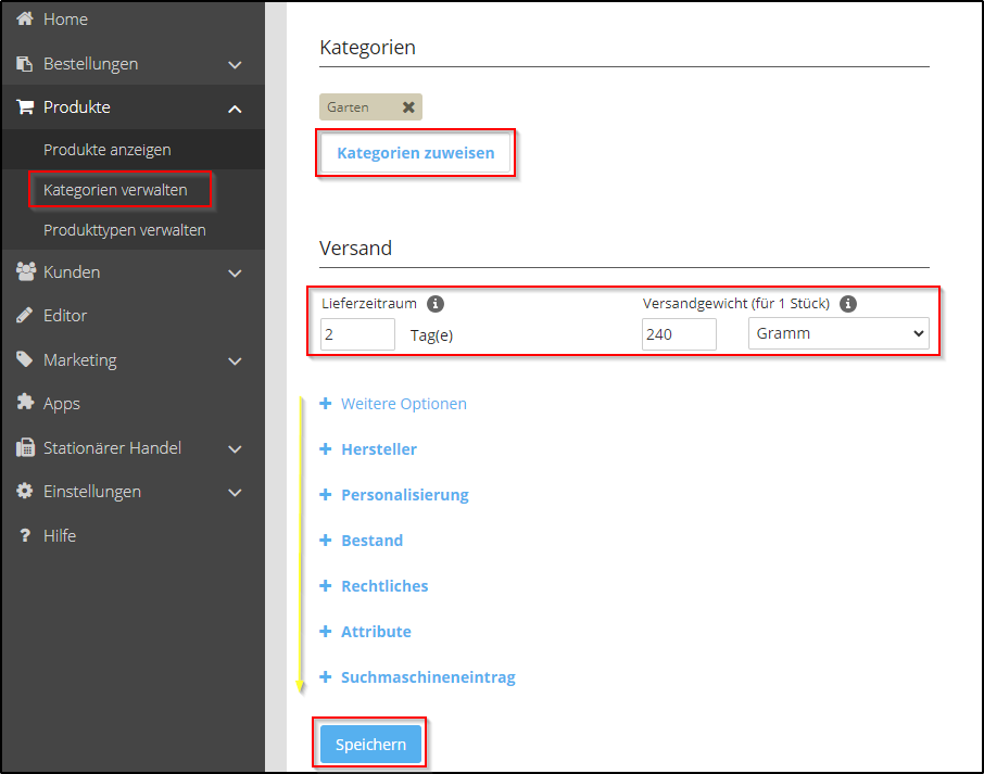 Webshop: Produktdetails Webshop: Produktdetails