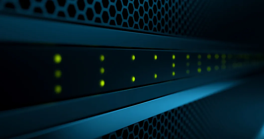 Server-Racks im Rechenzentrum