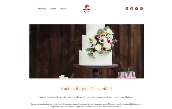 Preview: Bäckerei Website