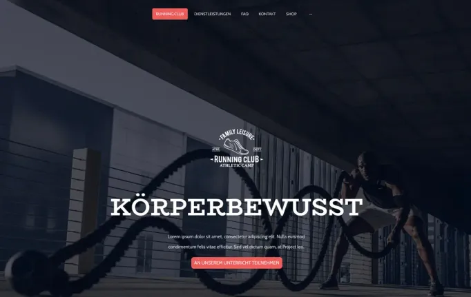 Preview: Personal Trainer Website